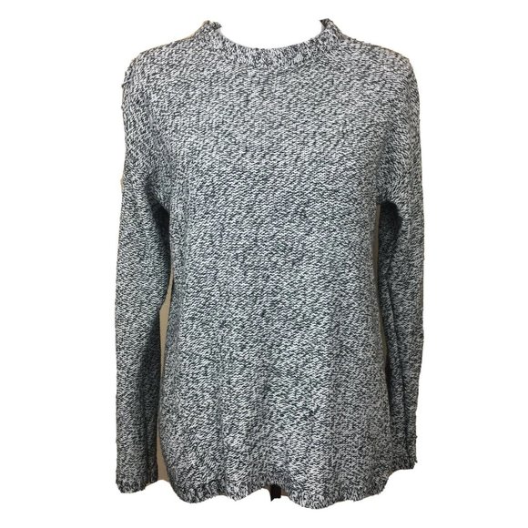 Philosophy Sweaters - Women's PHILOSOPHY Black White Pullover Crewneck Sweater Medium LS Knit